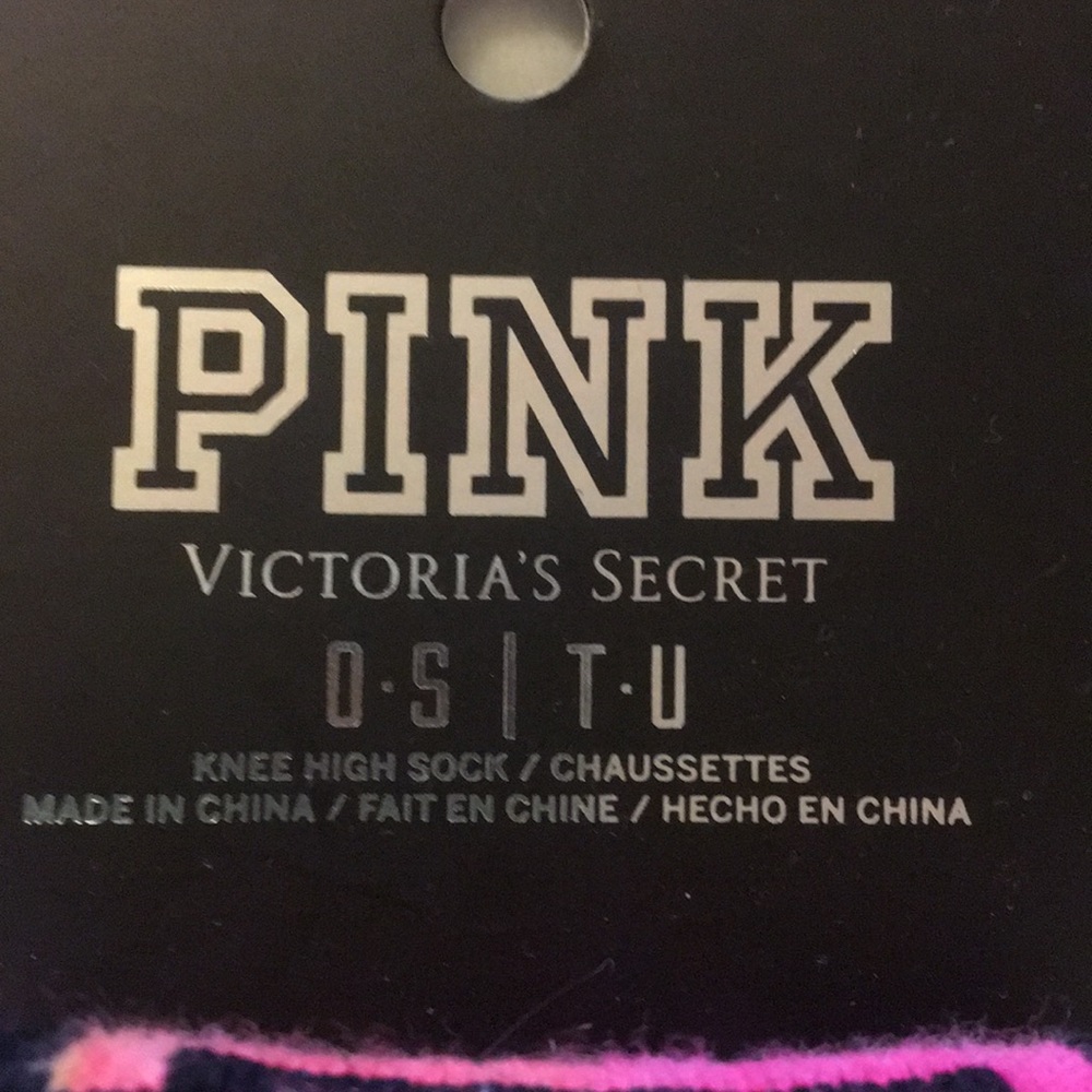 Pink Victoria’s Secret  Tie dye crew socks - Picture 2 of 3